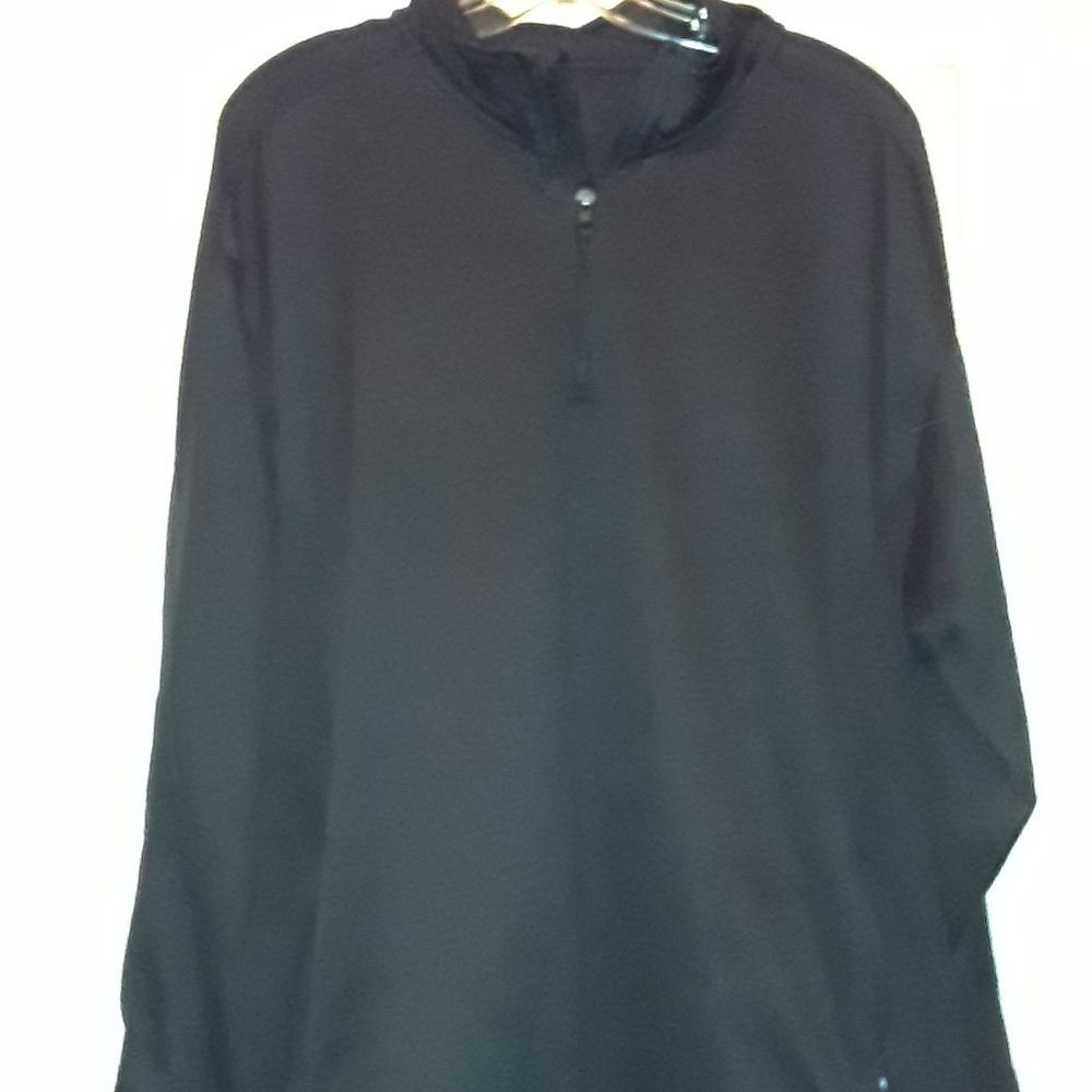 Mens black pullover athlectic jacket size XL